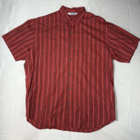 The North Face Other - Vintage 80s The North Face Red Cotton Pocket Dress Button Up Shirt Men’s XL